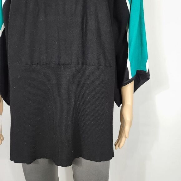 Style & Co Fit Flare Ocean Blue Top - Picture 6 of 9